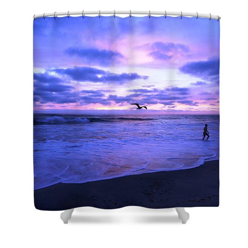 Sun Set Shower Curtain featuring the photograph A Beautiful Day by Julia Ivanovna Willhite