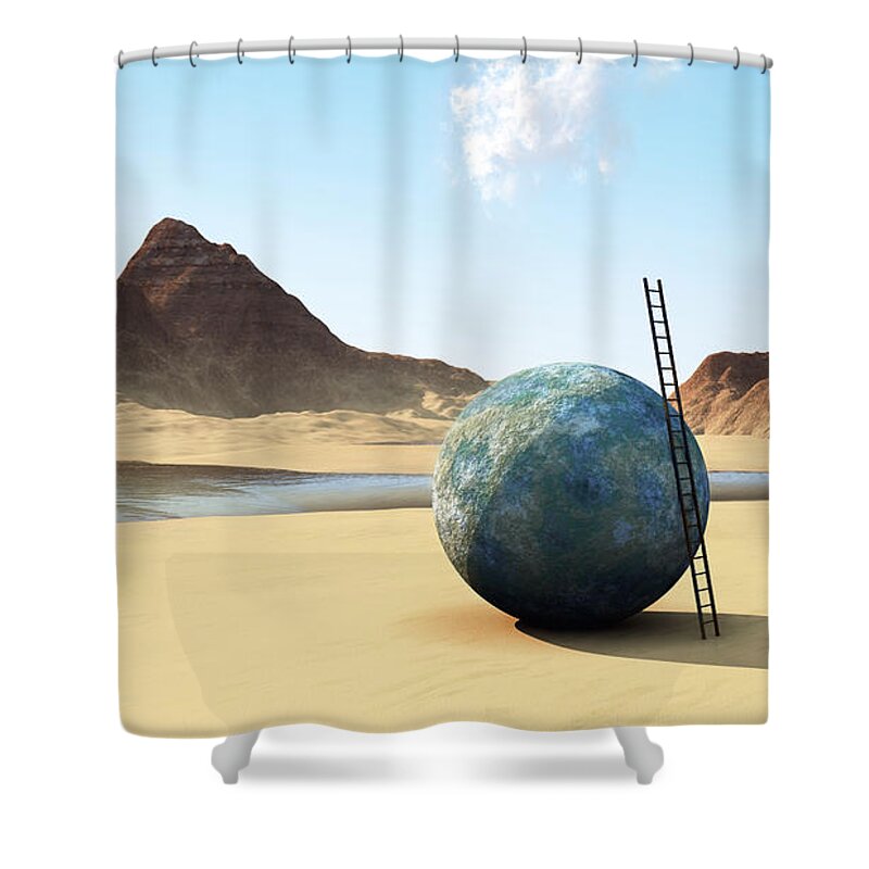 A Changing Moment Shower Curtain featuring the digital art A Changing Moment by Richard Rizzo