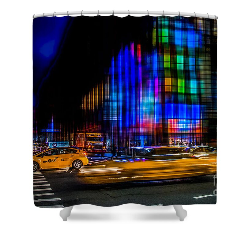 Nyc Shower Curtain featuring the photograph a city full of colors II by Hannes Cmarits