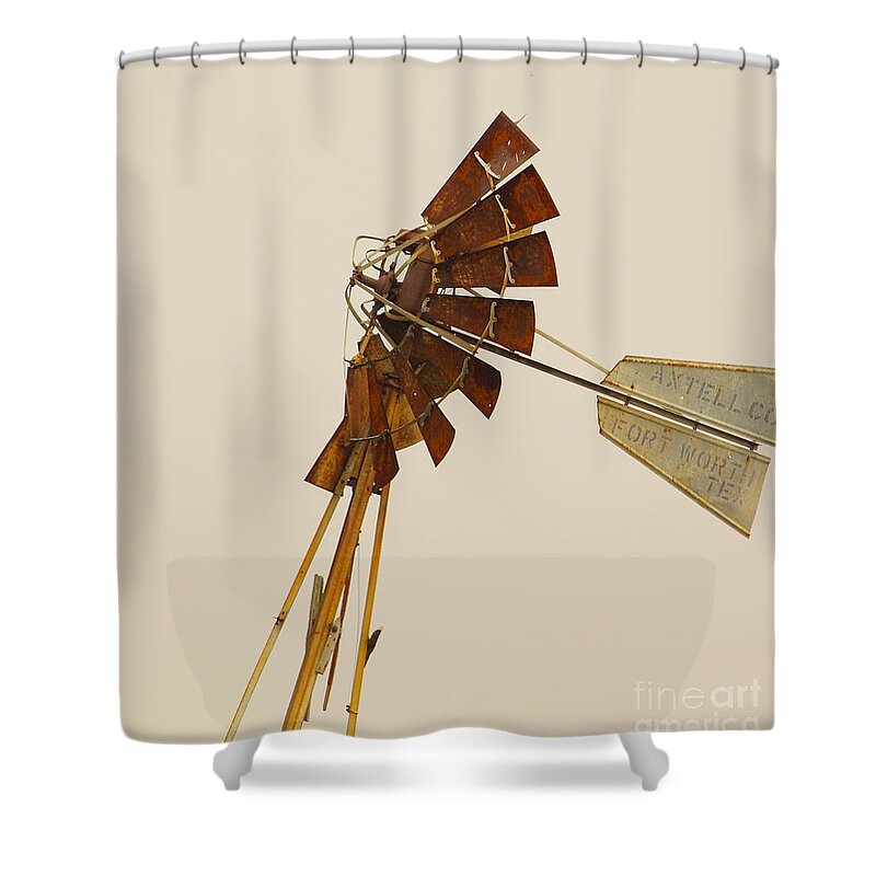 Olden Shower Curtain featuring the photograph A Fierce Prairie Wind by Robert Frederick
