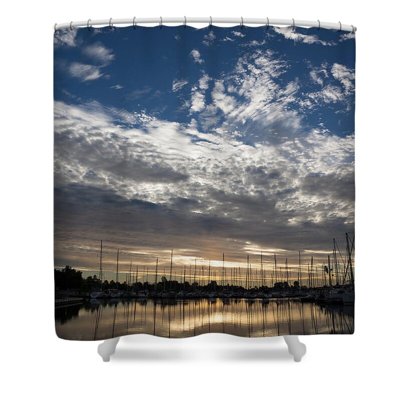 Good Day Shower Curtain featuring the photograph A Good Day for a Sail by Georgia Mizuleva