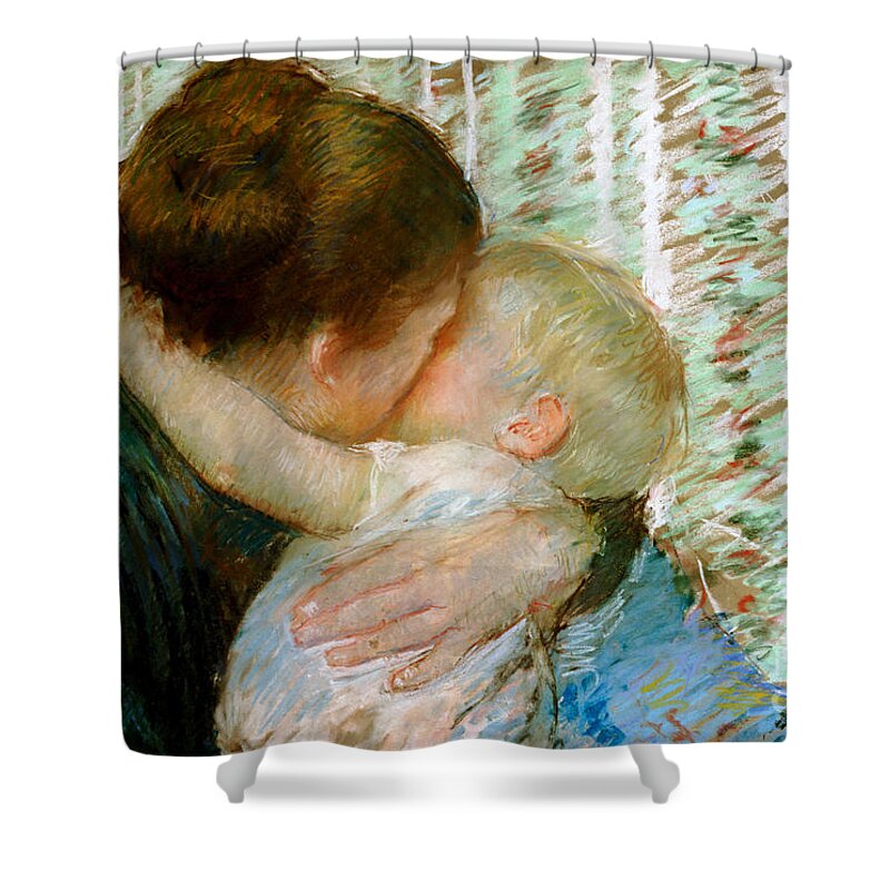 Mother Mary Shower Curtains