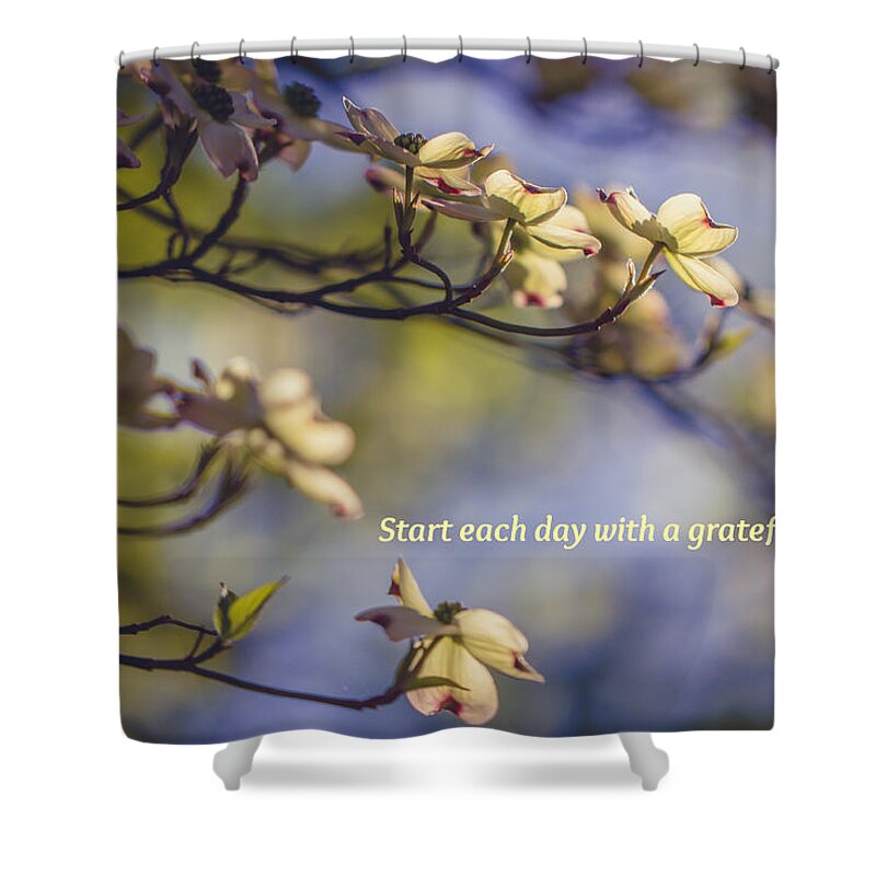 Gratitude Shower Curtain featuring the photograph A Grateful Heart by Sara Frank