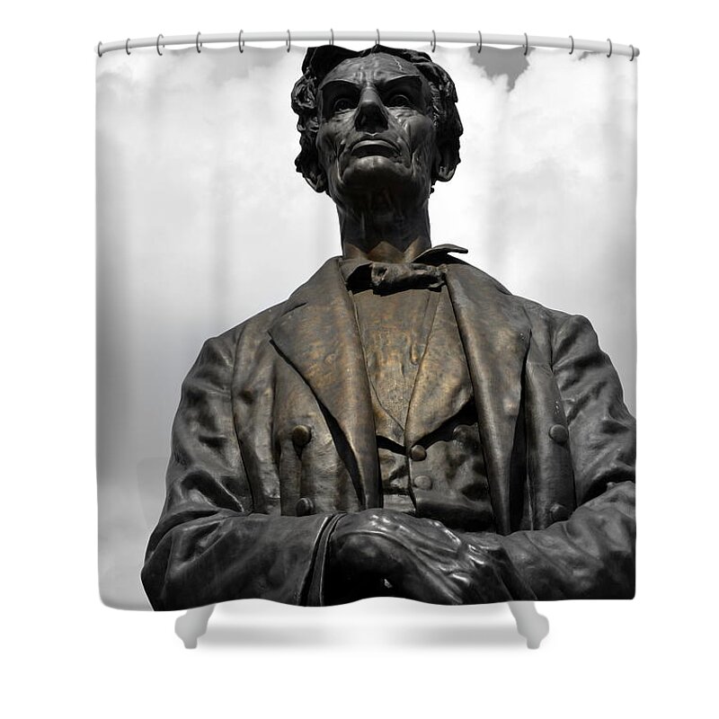 President Shower Curtain featuring the photograph A Great Man by Kathy Barney