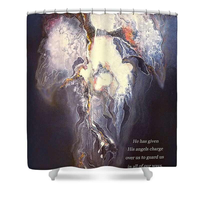 Angel Shower Curtain featuring the photograph A Guardian Angel 2 by Sandi OReilly