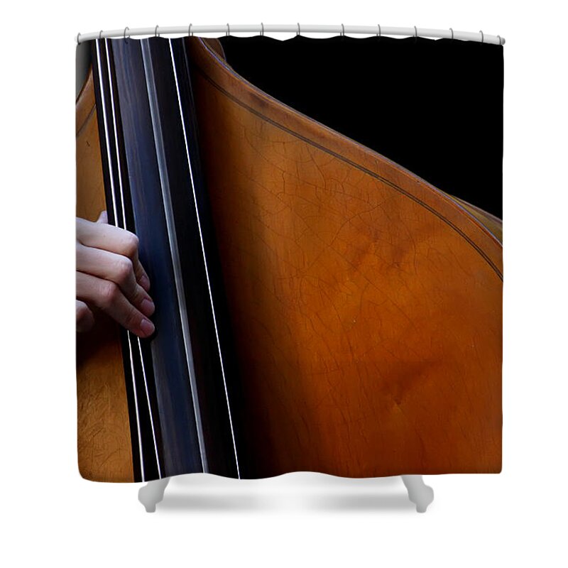 Kg Shower Curtain featuring the photograph A Hand of Jazz by KG Thienemann