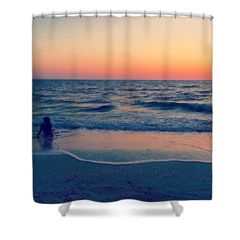 Beach Shower Curtain featuring the photograph A Moment to Remember by Melanie Moraga