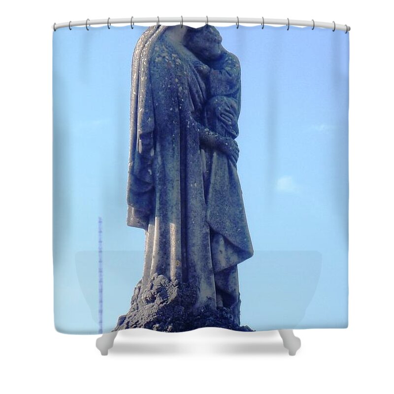 St. Loius Cemetery 1 In New Orleans La Shower Curtain featuring the photograph A Mother's Love by Alys Caviness-Gober