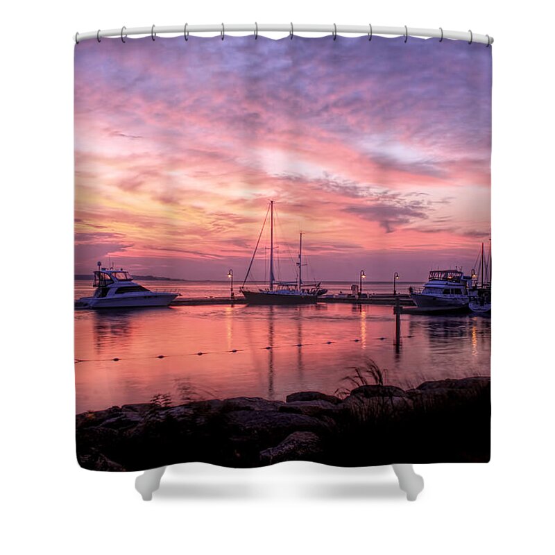 Pictures Of Sunrise Shower Curtain featuring the photograph A New Day Dawning by Ola Allen