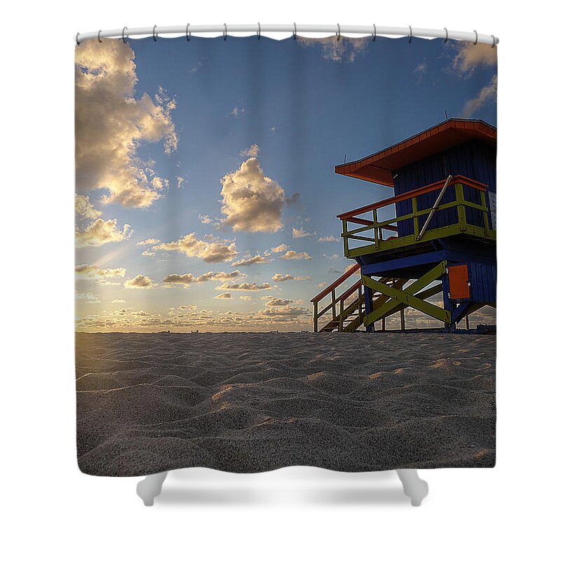 Boat Shower Curtain featuring the photograph A Place to Watch the Sand Boats by Richard Reeve