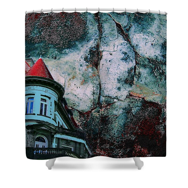 Pittock Mansion Shower Curtain featuring the photograph A Pulp Foundation by Laureen Murtha Menzl