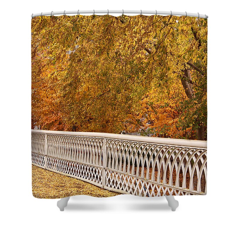 Chattanooga Shower Curtain featuring the photograph A Quiet Day on the Riverwalk by Tom and Pat Cory
