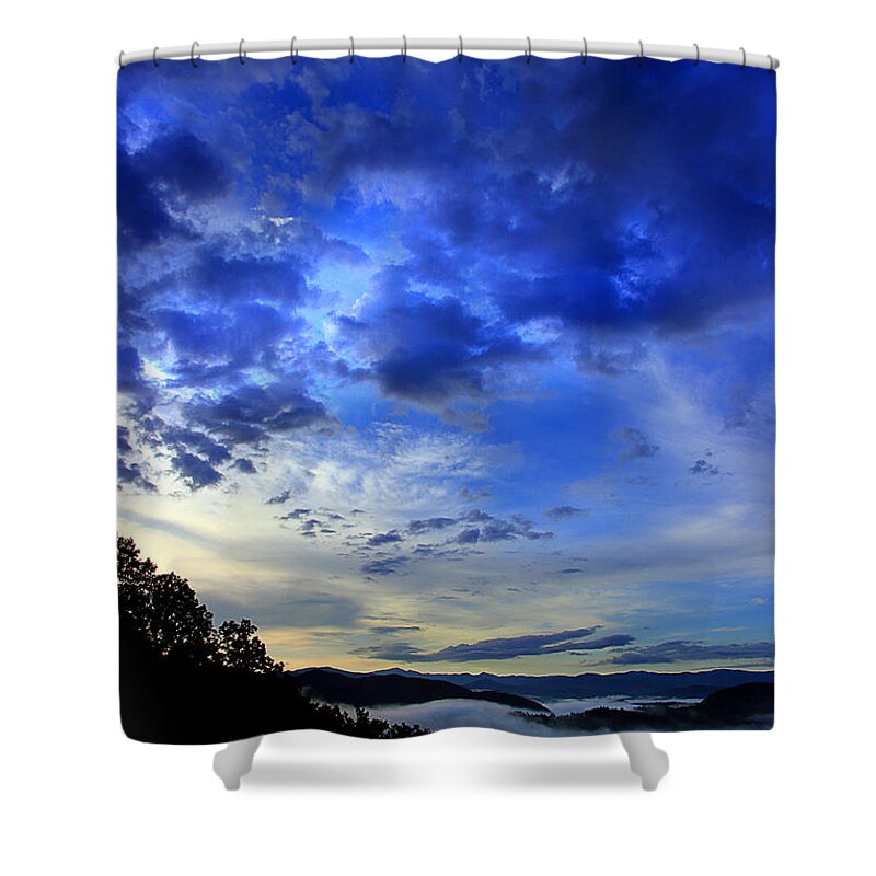Smoky Mountains Shower Curtain featuring the photograph A Smoky Mountain Dawn by Michael Eingle