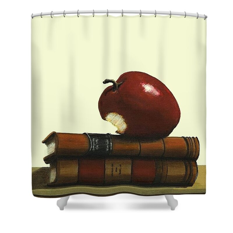 Fineartamerica.com Shower Curtain featuring the painting A Teacher's Gift Number 1 by Diane Strain