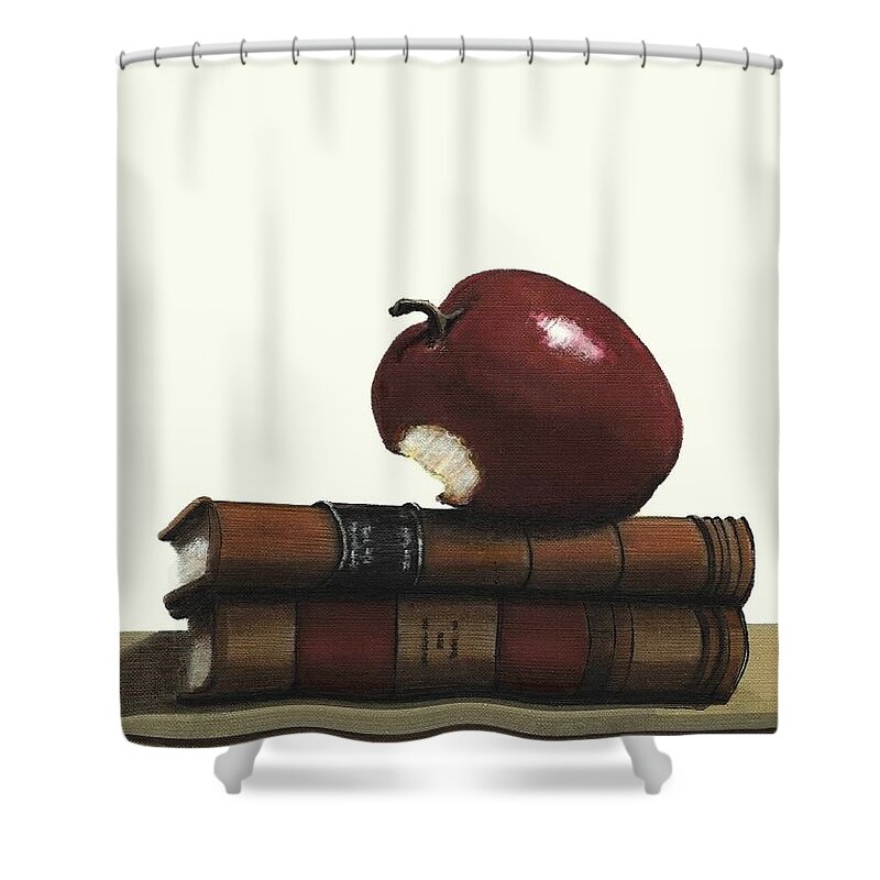 Fineartamerica.com Shower Curtain featuring the painting A Teacher's Gift Number 2 by Diane Strain