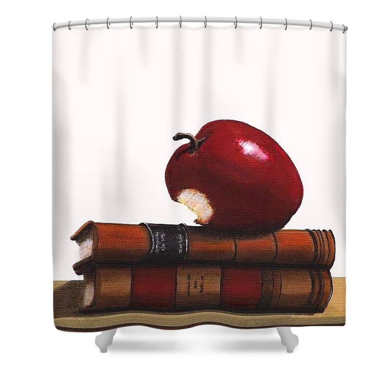 Fineartamerica.com Shower Curtain featuring the painting A Teacher's Gift Number 3 by Diane Strain