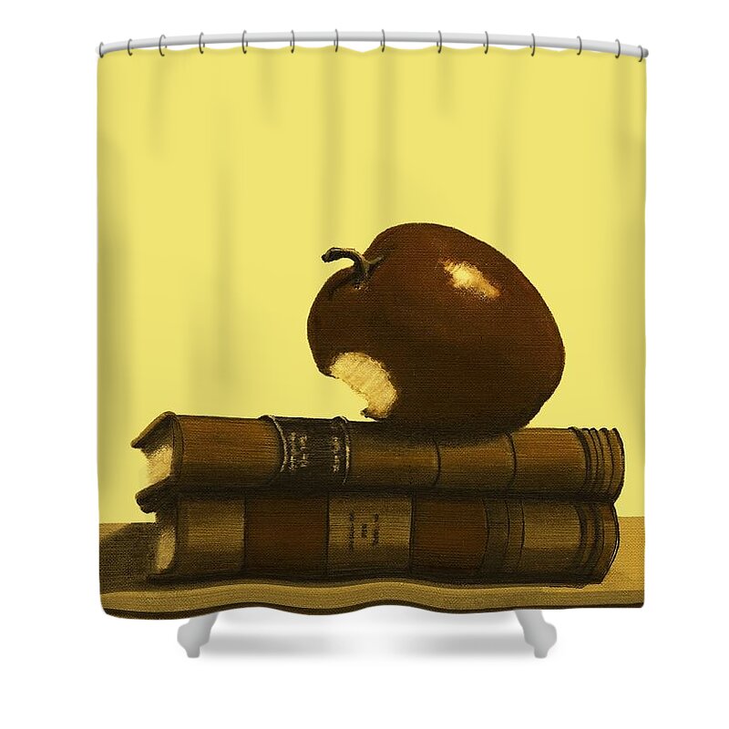 Fineartamerica.com Shower Curtain featuring the painting A Teacher's Gift Number 5 by Diane Strain