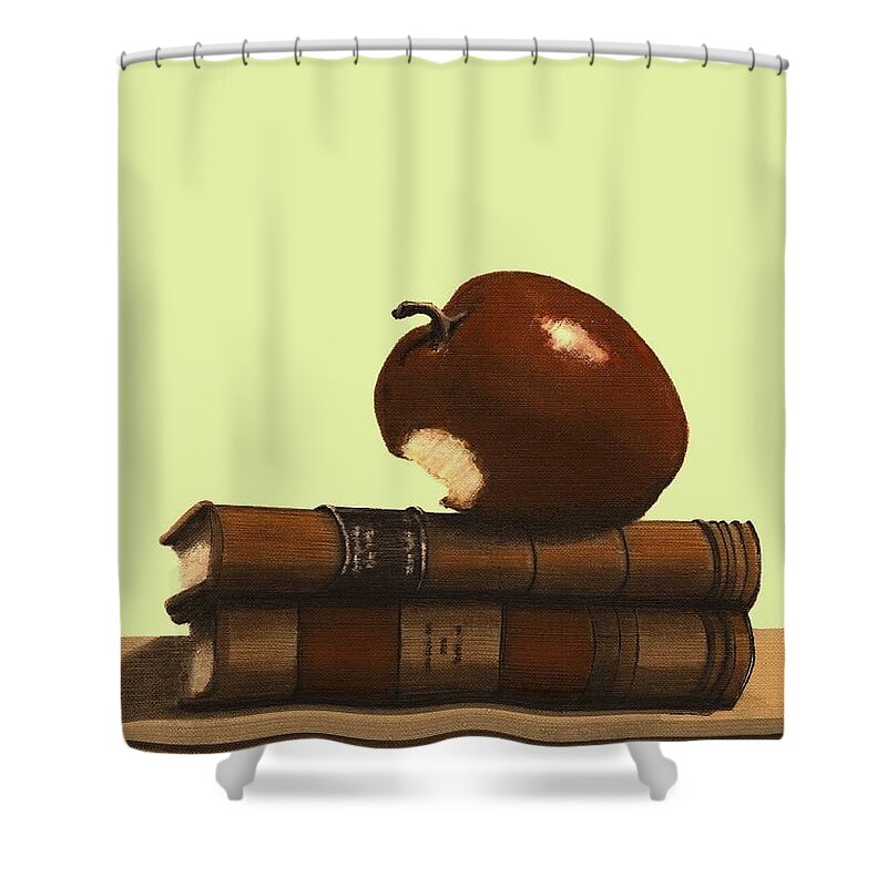 Fineartamerica.com Shower Curtain featuring the painting A Teacher's Gift  Number 6 by Diane Strain