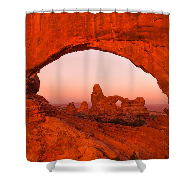 America Shower Curtain featuring the photograph A View Through the North Window by Gregory Ballos