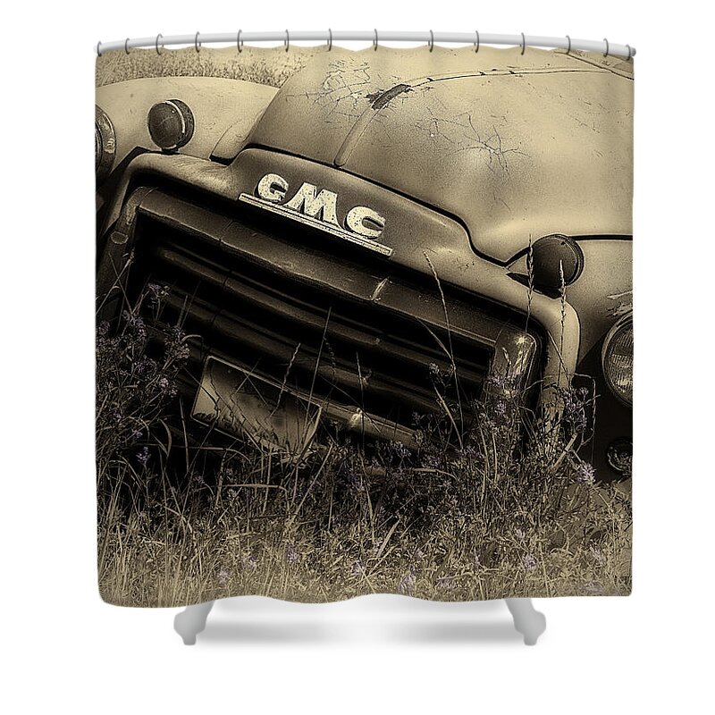 Gmc Shower Curtain featuring the photograph A Weather-beaten Classic by John Vose