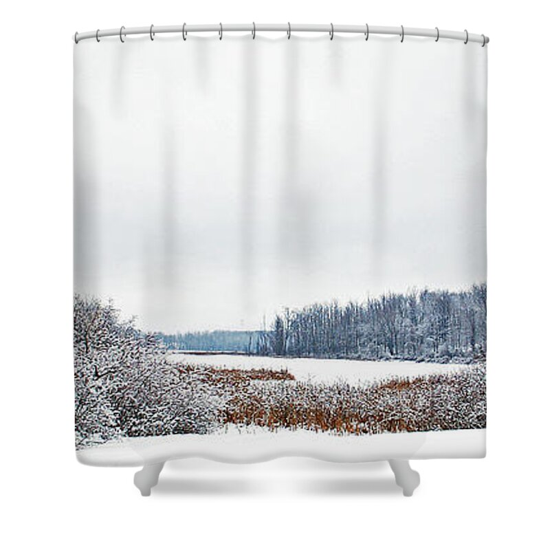 Winter Shower Curtain featuring the photograph A Winters dream by Aimee L Maher ALM GALLERY