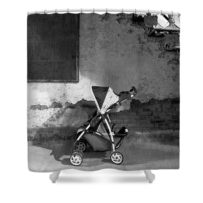Abandoned Shower Curtain featuring the photograph Abandoned - Left behind by Mike Savad