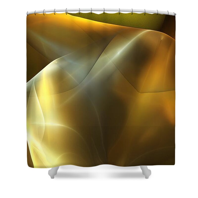 Fine Art Shower Curtain featuring the digital art Abstract 042713 by David Lane