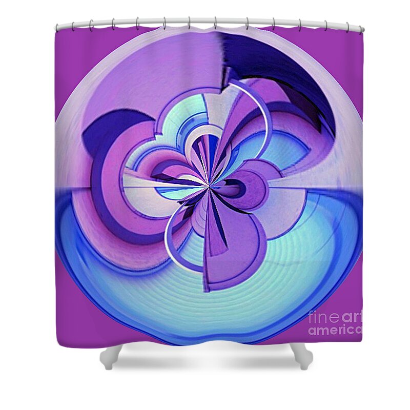 Color Shower Curtain featuring the photograph Abstract Circle Squared by Chris Anderson