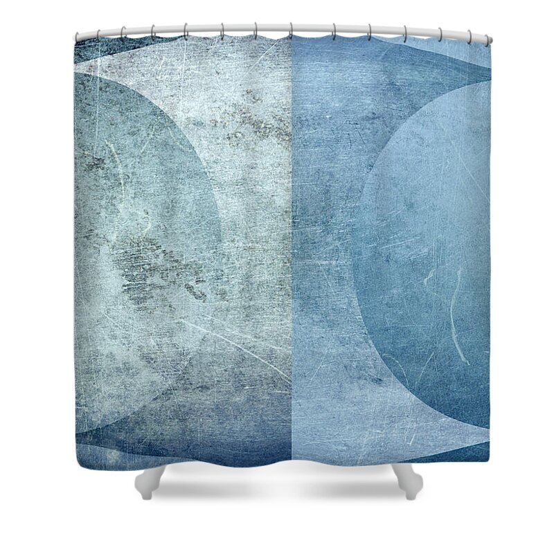 Texture Shower Curtain featuring the digital art Abstract metal 2 by Steve Ball