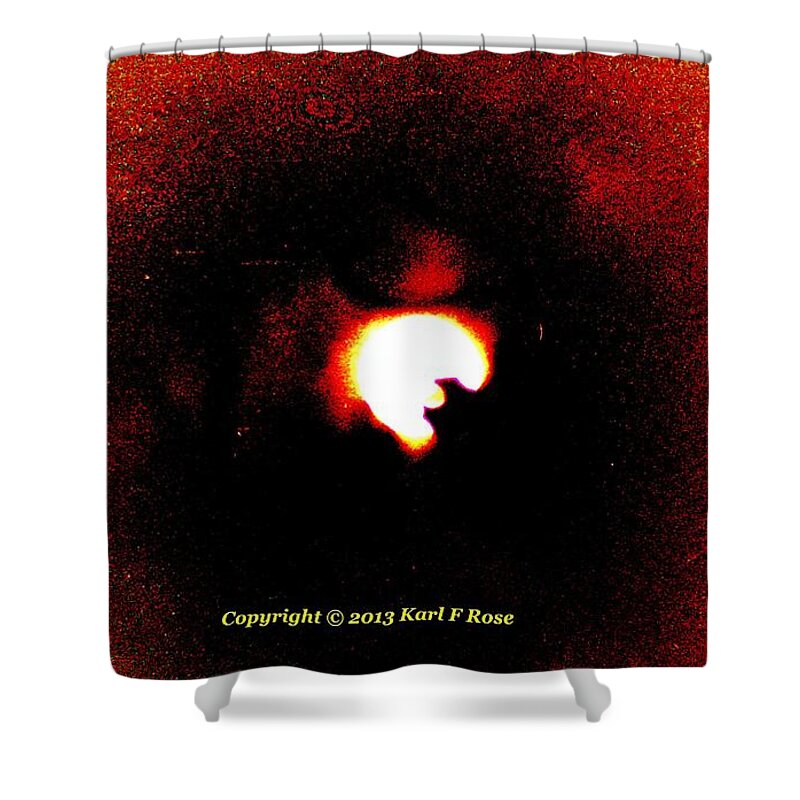 Moon Shower Curtain featuring the photograph Abstract moon by Karl Rose