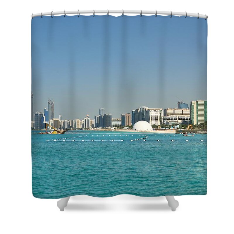 Abu Dhabi Shower Curtain featuring the photograph Abu Dhabi Skyline by Steven Richman