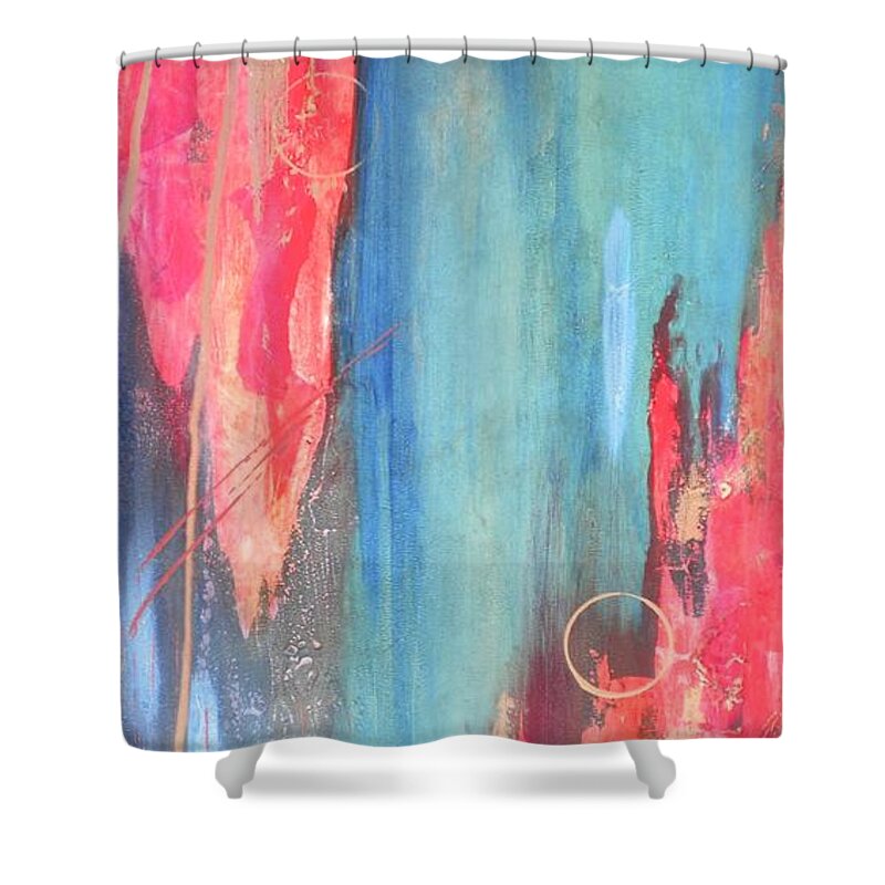 Abundance Shower Curtain featuring the painting Abundance by Debi Starr