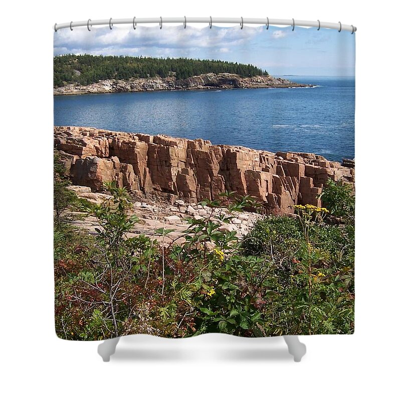 Arcadia Shower Curtain featuring the photograph Acadia Maine by Catherine Gagne