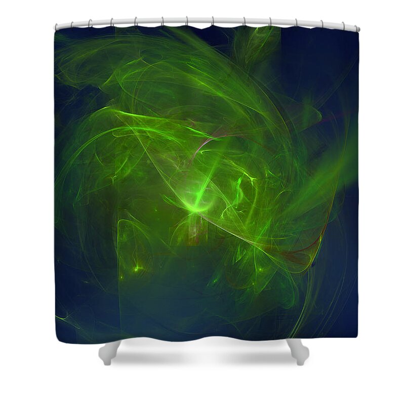 Fractal Shower Curtain featuring the digital art Acidic Voulge by Jeff Iverson