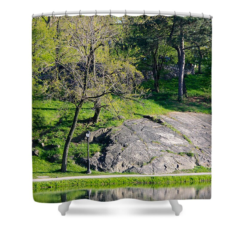 Central Park Shower Curtain featuring the photograph Across 110th Street 2 by Terry Wallace