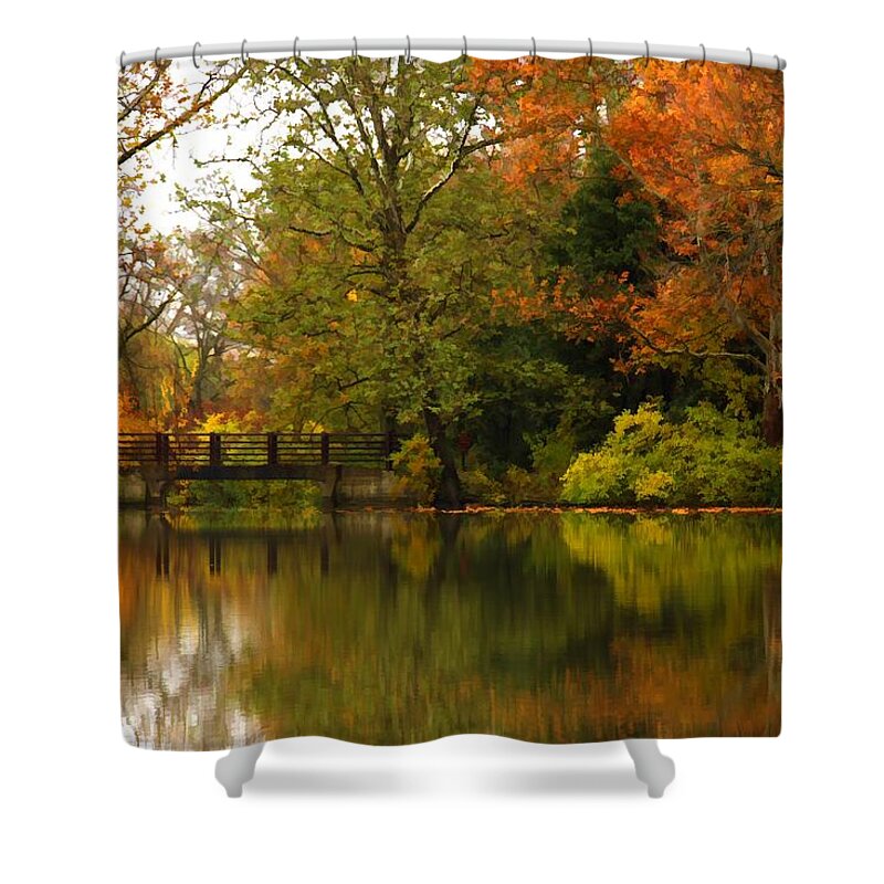 Lake Shower Curtain featuring the photograph Across the Lake by Lyle Hatch