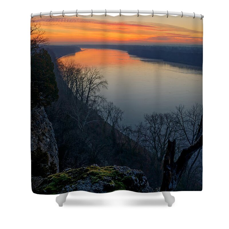 2007 Shower Curtain featuring the photograph Across the Wide Missouri by Robert Charity