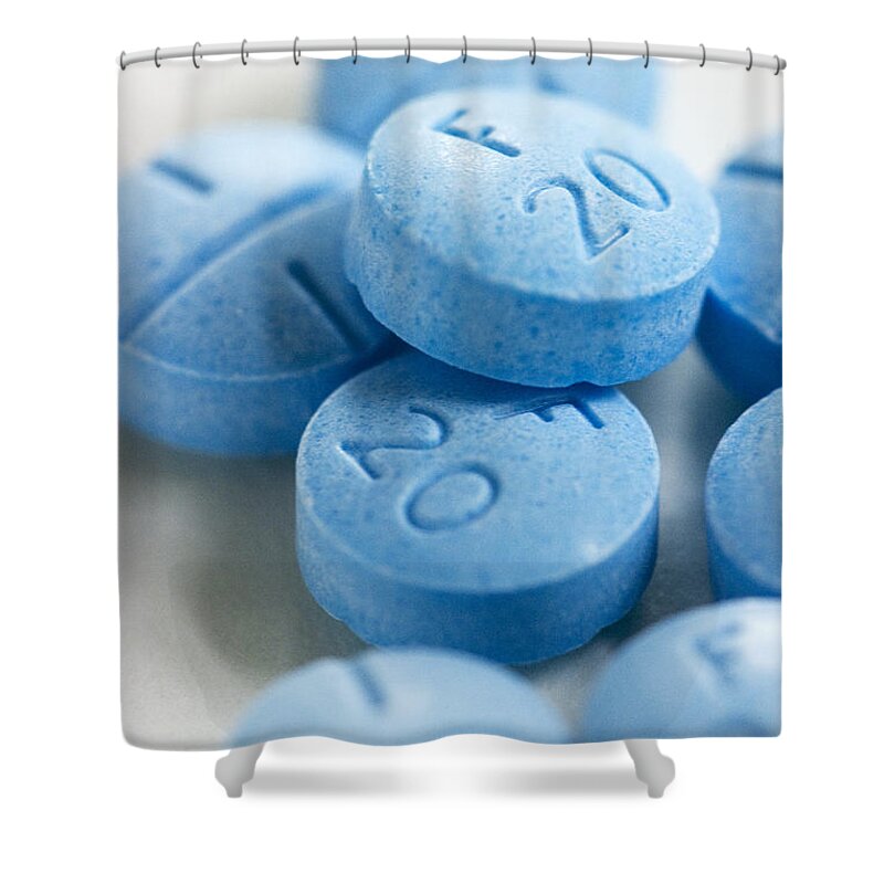 Adderall Shower Curtain featuring the photograph Adderall by Chris Gallagher