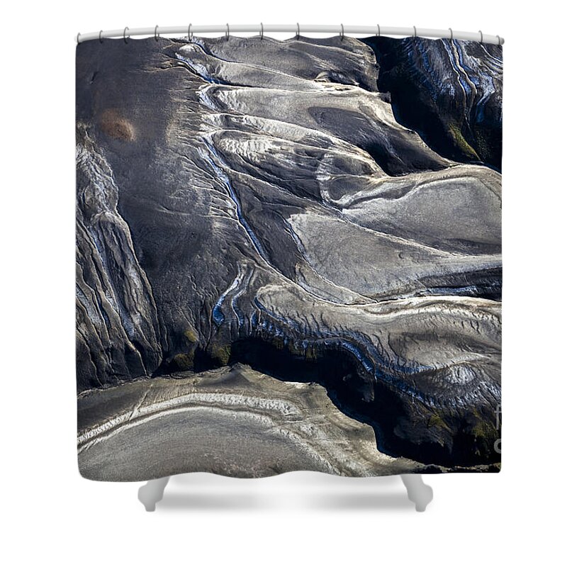 Aerial Photo Shower Curtain featuring the photograph Aerial photography iceland by Gunnar Orn Arnason
