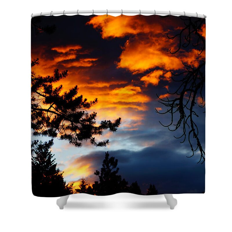 Sunset Shower Curtain featuring the photograph After the Storm by Anita Braconnier