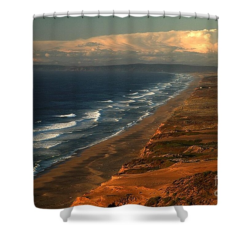 South Beach Shower Curtain featuring the photograph Afternoon At Point Reyes by Adam Jewell