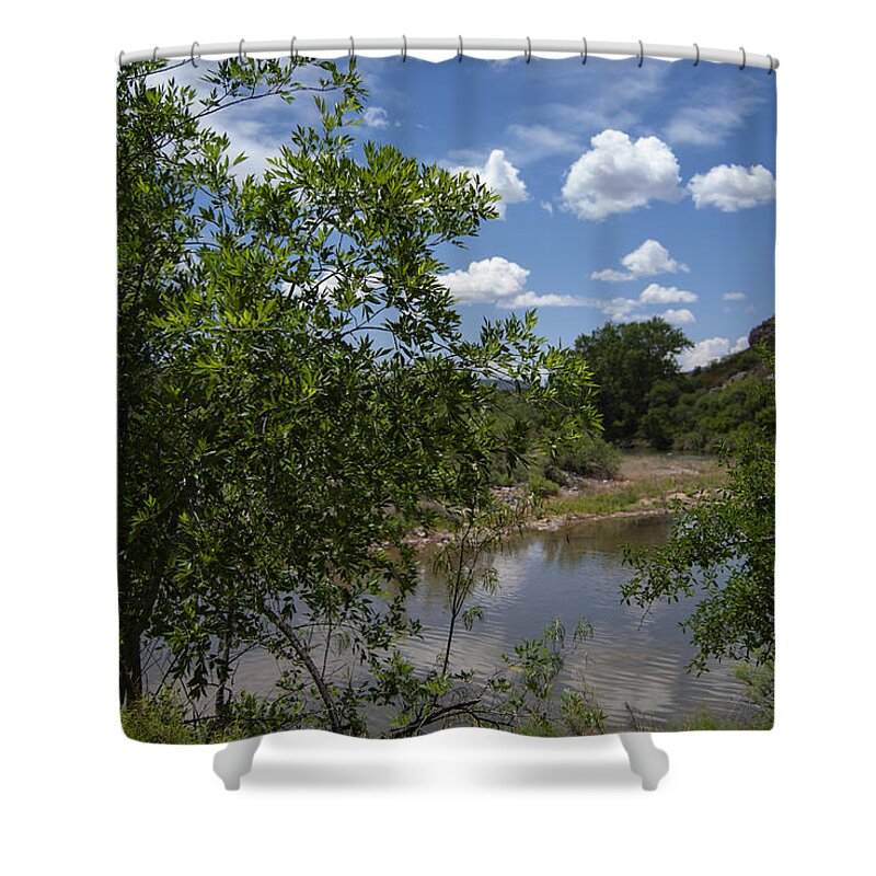 Stream Shower Curtain featuring the photograph Afternoon by the Stream by Judy Hall-Folde
