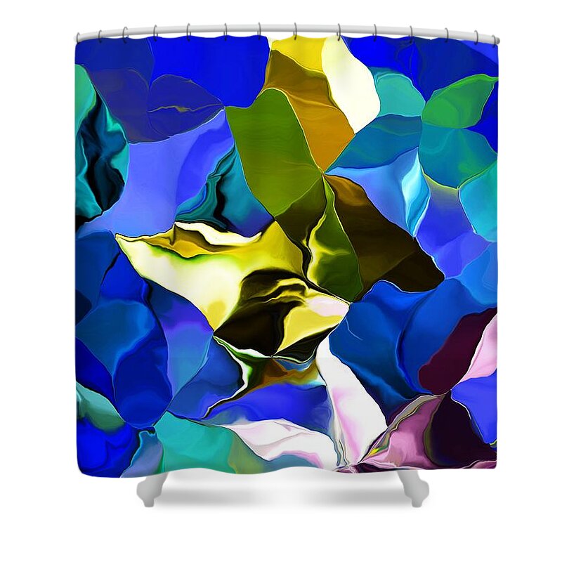 Fine Art Shower Curtain featuring the digital art Afternoon Doodle 020215 by David Lane