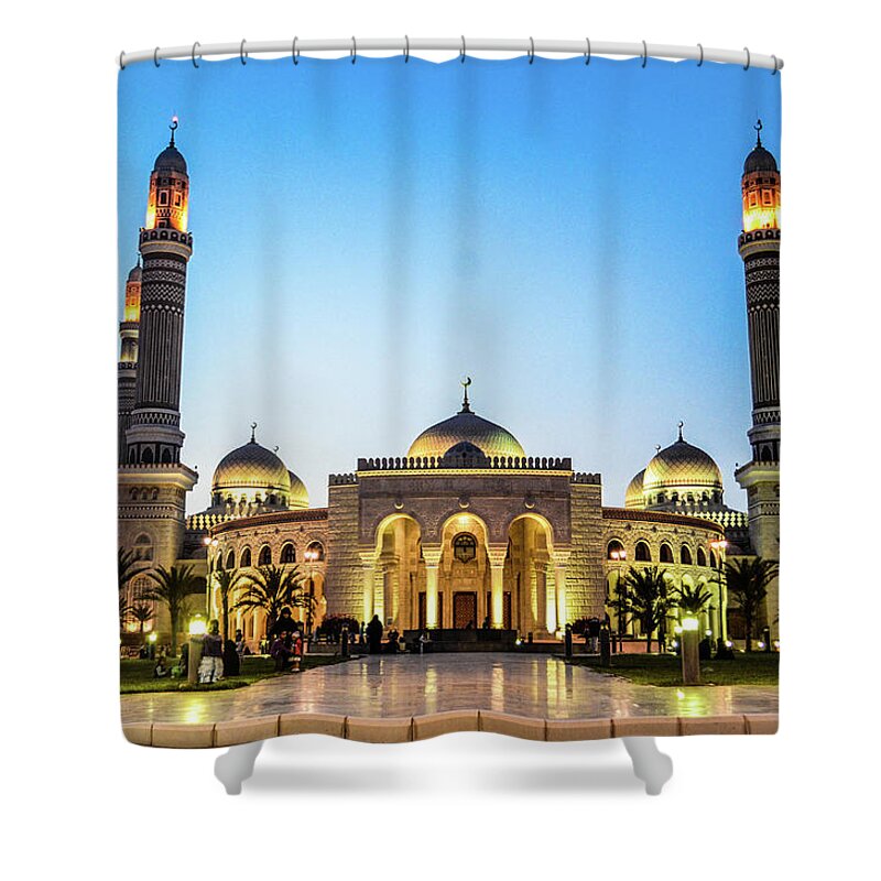 Tranquility Shower Curtain featuring the photograph Al-saleh Mosque by Aaa