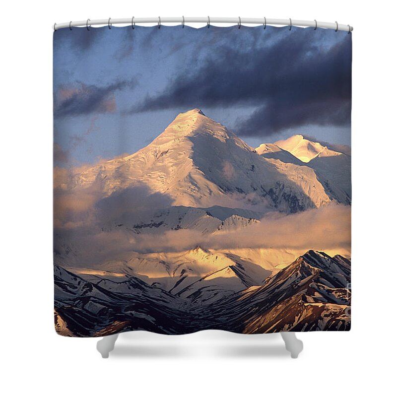 00340723 Shower Curtain featuring the photograph Alaska Range Morning by Yva Momatiuk John Eastcott