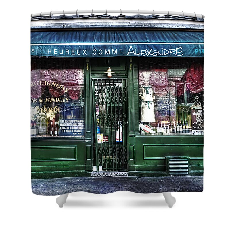 Evie Shower Curtain featuring the photograph Alexandre Paris France by Evie Carrier