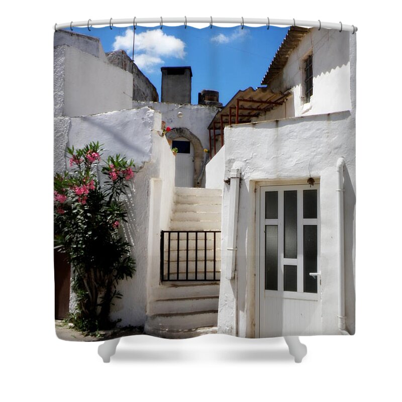 White Shower Curtain featuring the photograph All White by Lainie Wrightson