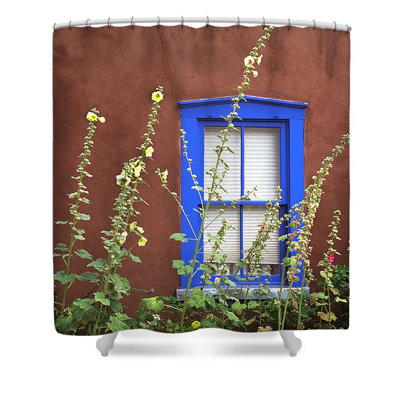 Santa Fe Shower Curtain featuring the photograph Along Canyon Road 2 by Rich Franco