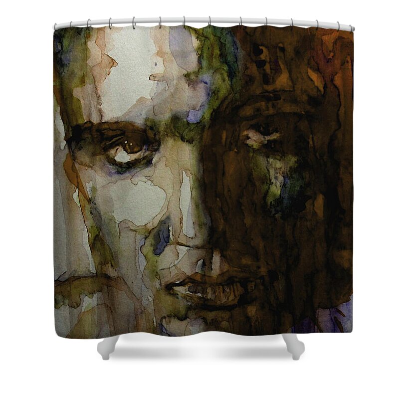 Elvis Presley Shower Curtain featuring the painting Always On My mind by Paul Lovering