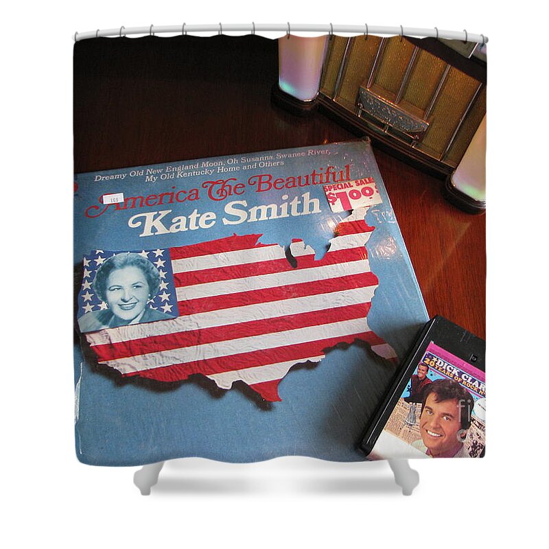 Jukebox Shower Curtain featuring the photograph American Music by Michael Krek